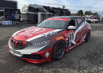 Voiture de course de Jocelyn Hébert