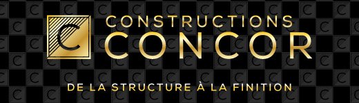Slogan Constructions Concor réalisé par Duo Énergie Graphique Lettreur Nord-Sud