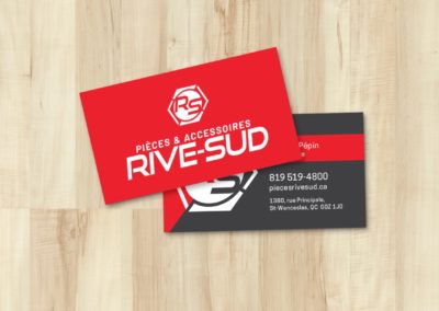 Logo et cartes d’affaires pour Pièces & Accessoires Rive-Sud