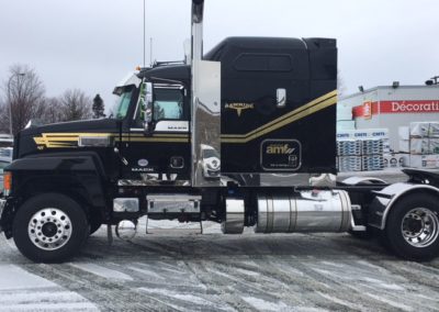 Lettrage de camion pour Transport AMF