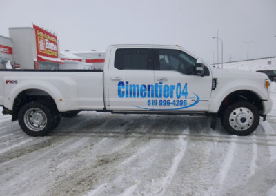 Lettrage réfléchissant pour Cimentier 04