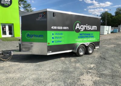 Lettrage de remorque Agrisum