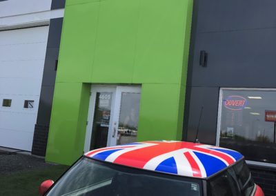 Lettrage partiel d’une MINI Cooper