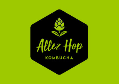 Création du logo Allez Hop – Kombucha