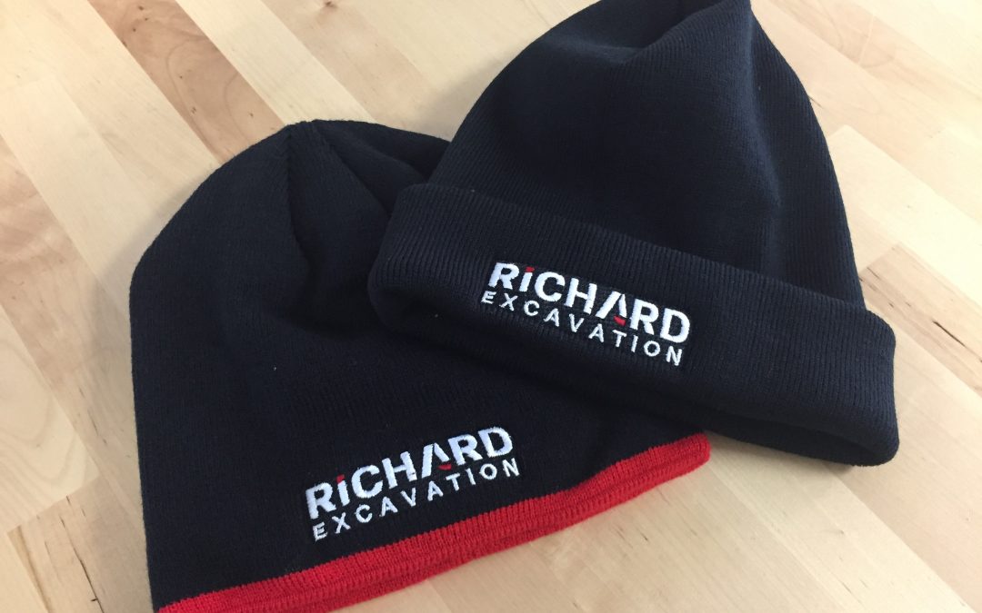 Tuques brodés pour Richard Excavation