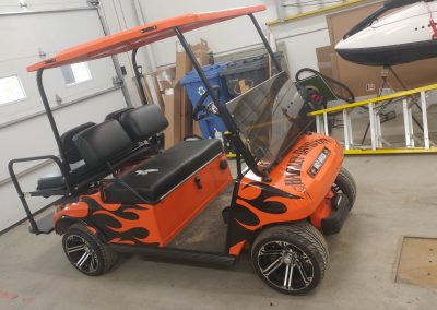Lettrage d’un Kart de gold – Harley Davidson