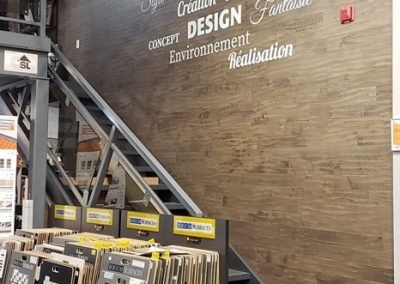 Murale de vinyle découpé Chez Couvre Plancher Trois-Rivières