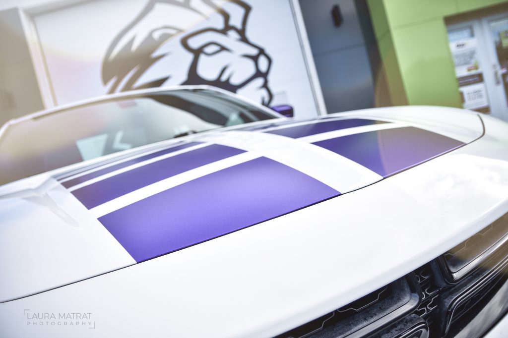 Stripes métalliques à la Plum Crazy Purple des années 1970