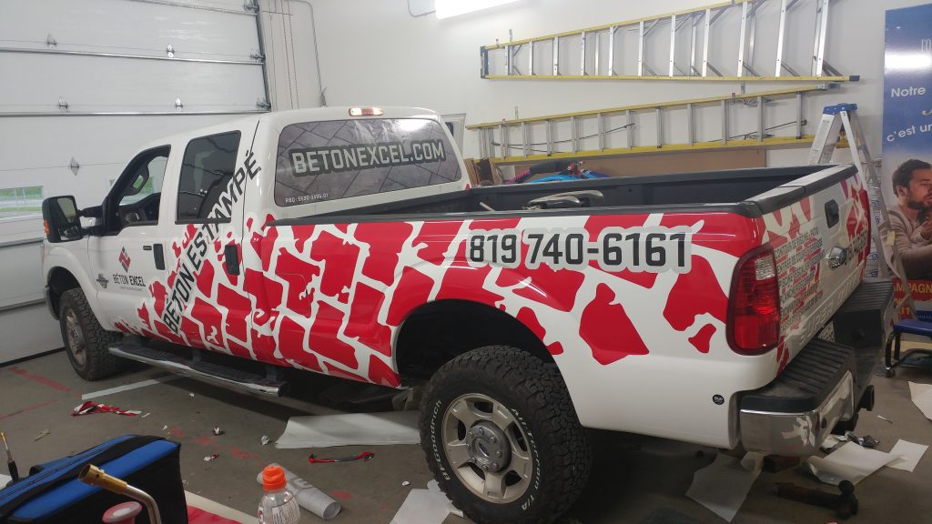 Lettrage de véhicule – Beton Excel