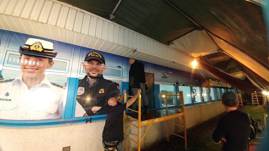 Lettrage grande taille – Marine royale Canadienne