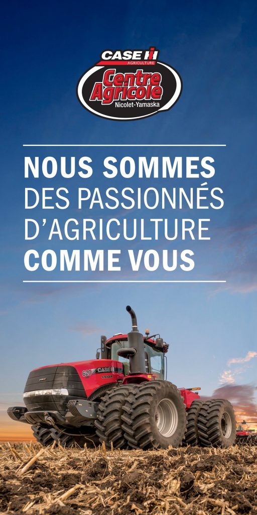 Banderole murale large pour le Centre Agricole CASE IH Nicolet