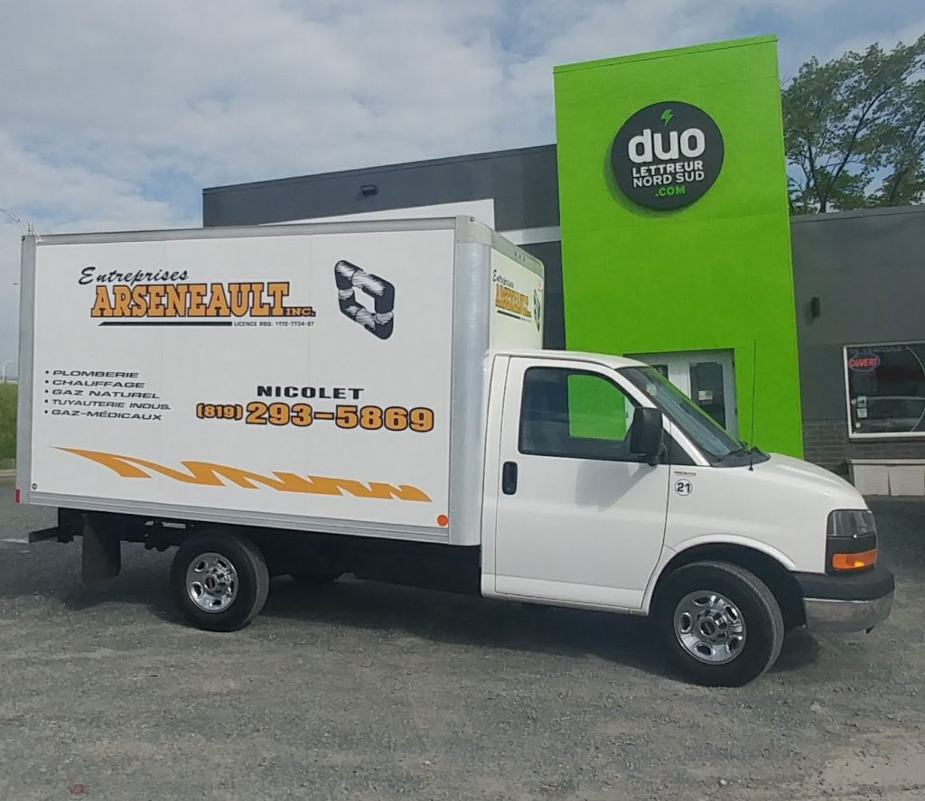 Lettrage de camion – Entreprises Arseneault
