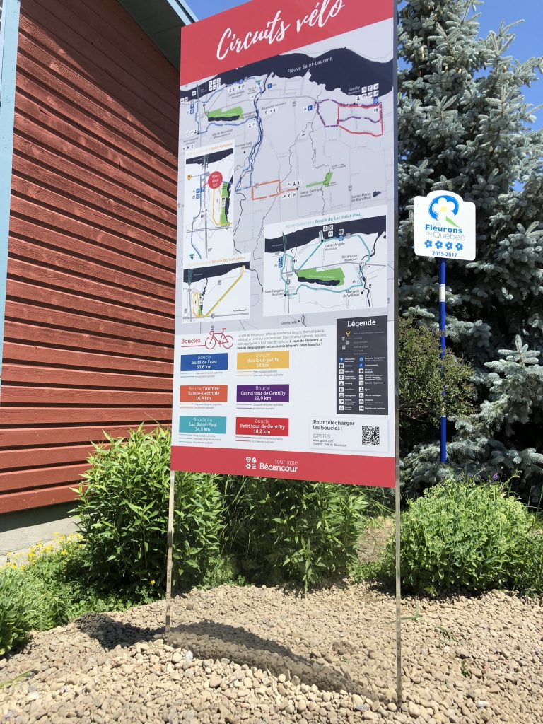 Affichage extérieur pour Circuits vélo de Tourisme Bécancour