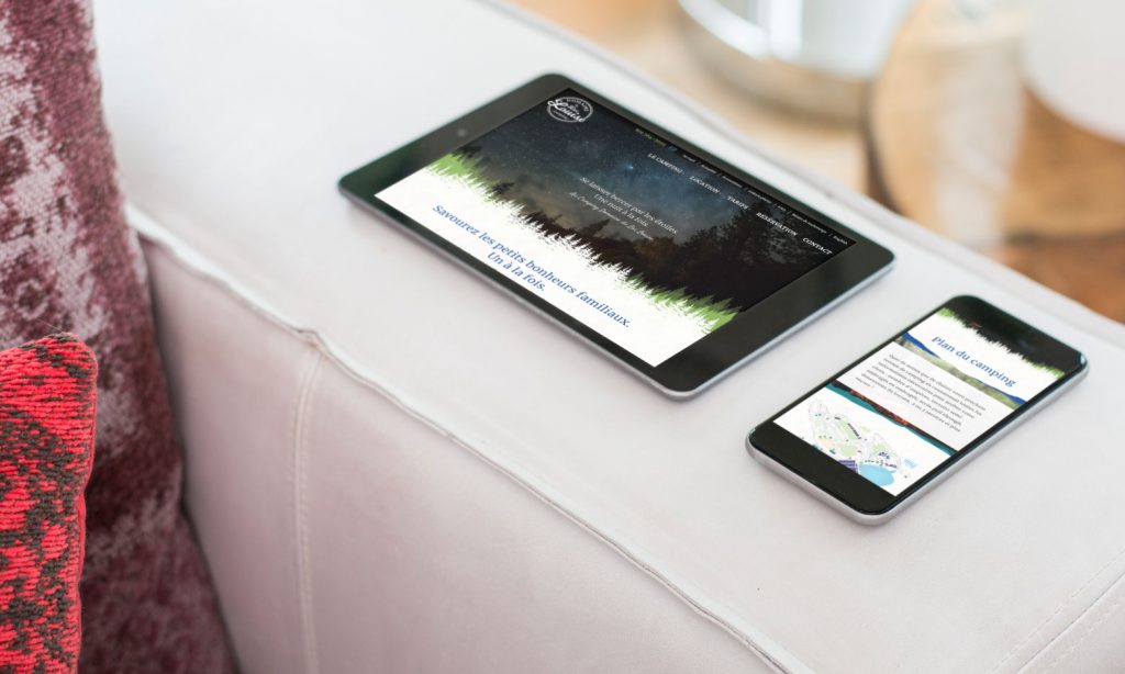 Nouveau site Web et nouvelle identité pour le Camping Domaine du Lac Louise