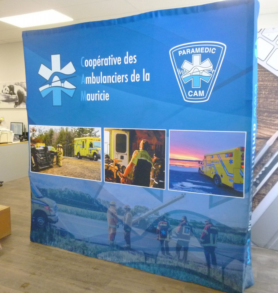 Kiosque pour Coopérative des Ambulanciers de la Mauricie