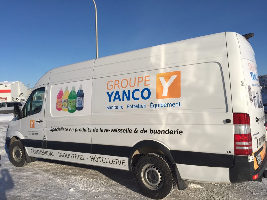 Wrap de la camionnette du Groupe Yanco Saint-Grégoire