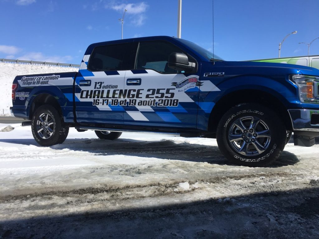 Wrap partiel des véhicules du Challenge 255