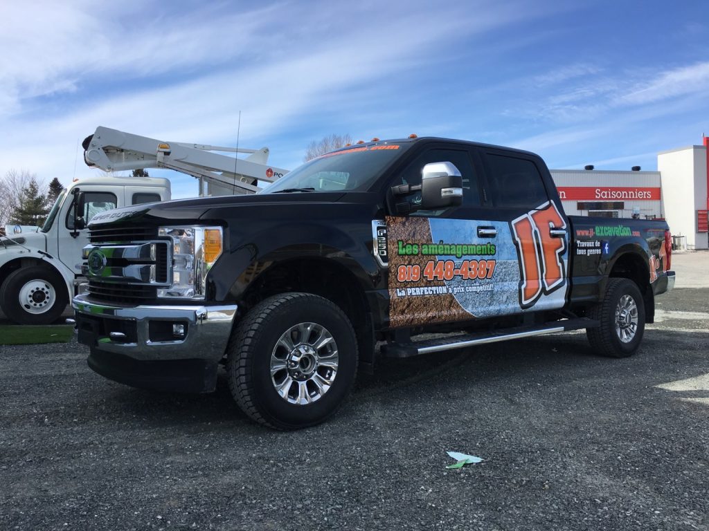 Wrap partiel flotte de véhicules JF Excavation