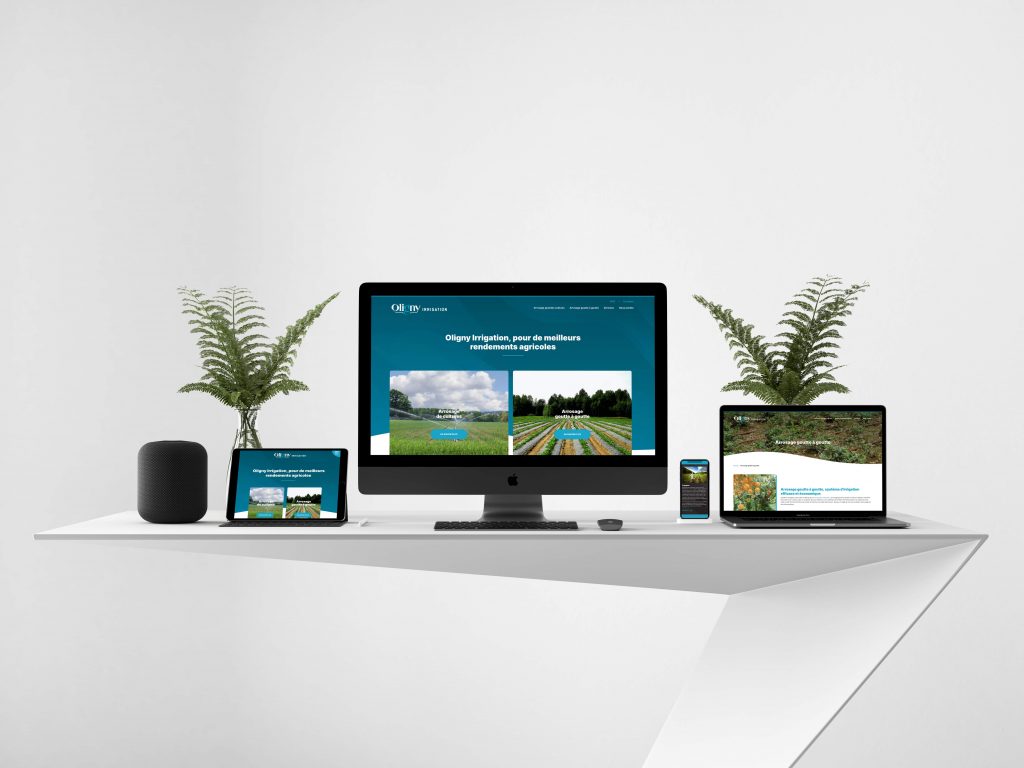 Oligny Irrigation: Refonte de site Web